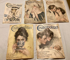 Cosmopolitan Magazine Covers ONLY Lot of 5 Vintage 1916 1917 picture
