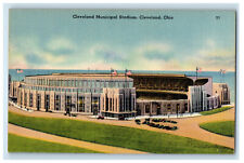 c1940s Cleveland Municipal Stadium, Cleveland Ohio OH Vintage Postcard picture