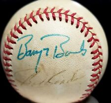1986 BARRY BONDS ROOKIE Year SIGNED ONL Ball Pittsburgh Pirates Team vtg Auto  picture