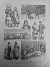 1889 Explorer Martin + Free Delivery Oriental Tibu Samoyed 4 Newspapers Antique picture