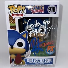Funko Pop Sonic Ring Scatter Sonic PX Exclusive Signed By Roger Craig Smith picture