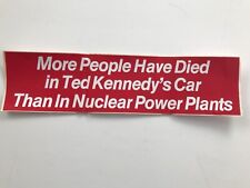 1969 ORIGINAL TED KENNEDY BUMPER STICKER”MORE PEOPLE HAVE DIED IN....” (#8) picture