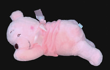 Disney Winnie the Pooh Sakura Cherry Blossom Plush Stuffed Toy Laying Pink Bear picture
