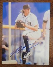 WILMER FLORES SIGNED 8X10 PHOTO DETROIT TIGERS PROSPECT PITCHER W/COA+PROOF WOW  picture