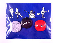 Travis Fran Healy Dougie Payne Badge X 3 Original Tour Merchandise Circa 2000s picture