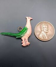 Vintage Celluloid Premium Bird Pheasant Gumball Charm Prize Cracker Jack  picture