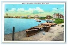1934 The Lagoon Groton Long Point Connecticut CT Posted Vintage Mystic Postcard picture