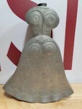 Vintage Havstad Modernist Pewter Vase Norway, Pewter Bottle Signed picture