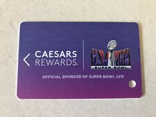 CAESARS REWARDS SUPER BOWL VVIII  58 NFL PLAYERS SLOT CLUB CARD 2024 RARE picture