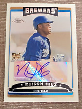 Nelson Cruz Auto 2006 Topps Chrome Rookie Autograph Milwaukee Brewers #346 picture