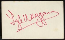 Lyle Waggoner d2020 signed Vintage 3x5 Hollywood: Actor on The Carol Burnet Show picture