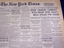 1933 OCTOBER 20 NEW YORK TIMES - LA GUARDIA VICTORY SEEN - NT 4604 picture