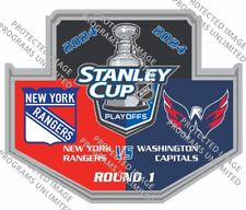 2024 STANLEY CUP PLAYOFFS PIN NY NEW YORK RANGERS WASHINGTON CAPITALS PUCK STYLE picture