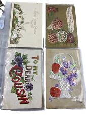Lot Of 26 Antique Holiday, Greeting Etc. POSTCARDS Used & Unused Many Embossed  picture