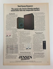 1978 Jensen Lifestyle Speakers Stereo Print Ad Vintage Total Energy Response picture