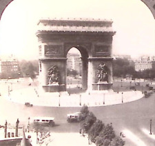 c1930 PARIS FRANCE THE ARCH OF TRIUMPH PLACE DE L'ETOILE STERIOVIEW Z68 picture