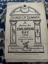 1902 & 1906 Children’s Music Sunshine Sunday School Philadelphia Baptist picture