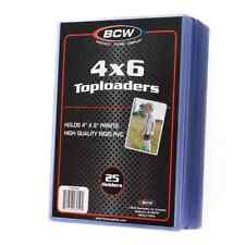 100 BCW 4x6 Toploaders Postcard & Photo Rigid Plastic Holders Top Load Sleeves picture