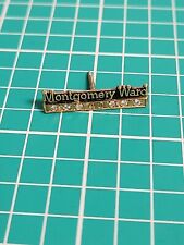 Vtg 10k Montgomery Ward 40 Year Service Gem Gold Tone Lapel Pin Hat Pin picture