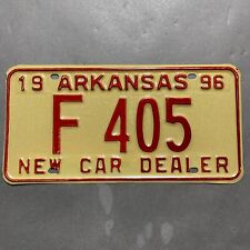 Arkansas License Plate 1996 Dealer Tag Dealership Owner Auto Motor Vehicle Ford picture
