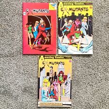 Ex-Mutants #1-3 (lot of 3) Eternity/Amazing 1986 Ron Lim Covers 9.8-9.6. picture