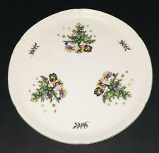 Nikko Japan Fine Tableware Plate Oven & MW Safe Holiday Christmas Tree 11.5” Dia picture