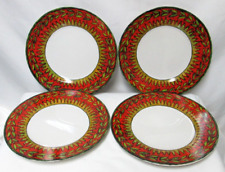 222 Fifth Masai dinner plate Set 4 micro dish safe stoneware 10.5