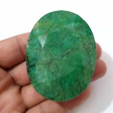 Fabulous Brazilian Green Emerald Faceted Oval Shape 730 Crt Loose Gemstone picture
