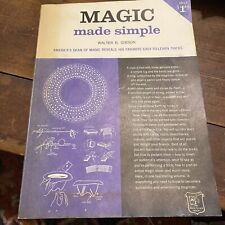 Vintage 1963 MAGIC MADE SIMPLE 1st Edition Book Walter Gibson Doubleday NY USA picture