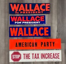 George Wallace For President Large 31 Sticker Lot- American Party - Stop The Tax picture