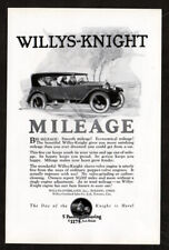 1924 WILLYS-KNIGHT Antique Vintage Original Print AD | Overland Smooth Mileage picture