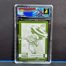 2020-21 Upper Deck Marvel Annual Captain America Printing Plate 1/1 Authentic  picture