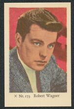 1958 ROBERT WAGNER TV & MUSIC STARS DUTCH GUM CARD X #173 NM picture