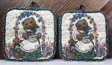 2 VTG Mama Baby Bear Potholders Hot Pad Decoration Barth & Dreyfuss Porridge picture