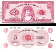 Consumers' Friend Savings Money - dated 1973 American Bank Note Specimen - Like  picture