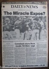 September 26, 1979 Daily News Page THE MIRACLE EXPOS? (Montreal) Elias Sosa picture