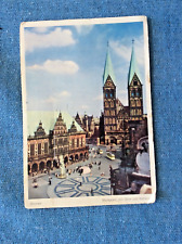 Novelty 1955 Bremen, Germany Postcard with Fold Out Scenic Photos picture