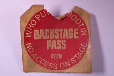 The Who Ticket Pass Original Backstage Put The Boot In Celtic Park Glasgow 1976  picture