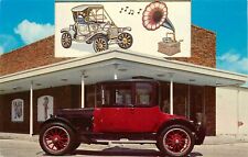 1916 Dorris Opera Coupe Motor Antique Car Music Yesterday Sarasota FL Postcard picture