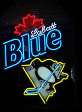 New Labatt Blue Light Pittsburgh Penguins Neon Sign 24