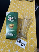 Carlsberg England Euro 2004 Portugal Official Sponsored Beer Glass NEW picture