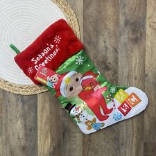 Cocomelon Christmas Stocking NEW w TAGS Seasons Greetings Red Green Hanging picture