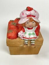 Vintage Strawberry Shortcake porcelain trinket box Gift of Love picture