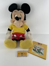 Vintage 1986 Worlds Of Wonder Talking Mickey Mouse Plush Doll with Book & Tape picture