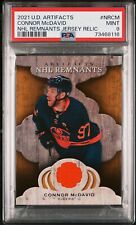 Connor McDavid 2021 Upper Deck Artifacts Game Used Patch Relic Card #NRCM PSA 9 picture