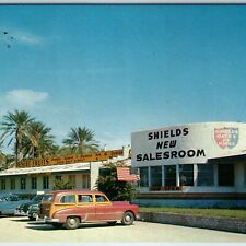 c1950s Palm Springs Indio CA Shields Date Garden Showroom Stationwagon Car  A215 picture