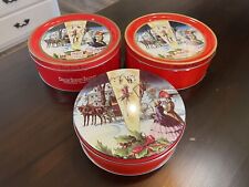 Set of 3 - Vintage Collin Street Bakery DeLuxe Fruit Cake Tin Christmas 8