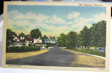 1951 EPHRAIM WISCONSIN Wi., Postcard Linen View of Town Photo By Reynolds picture
