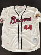 Hank Aaron Signed Autographed Baseball Jersey , Steiner “Braves” HOF picture