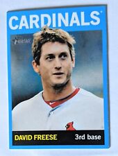 2013 Topps Heritage David Freese #160 SP Walmart blue parallel, Cardinals picture
